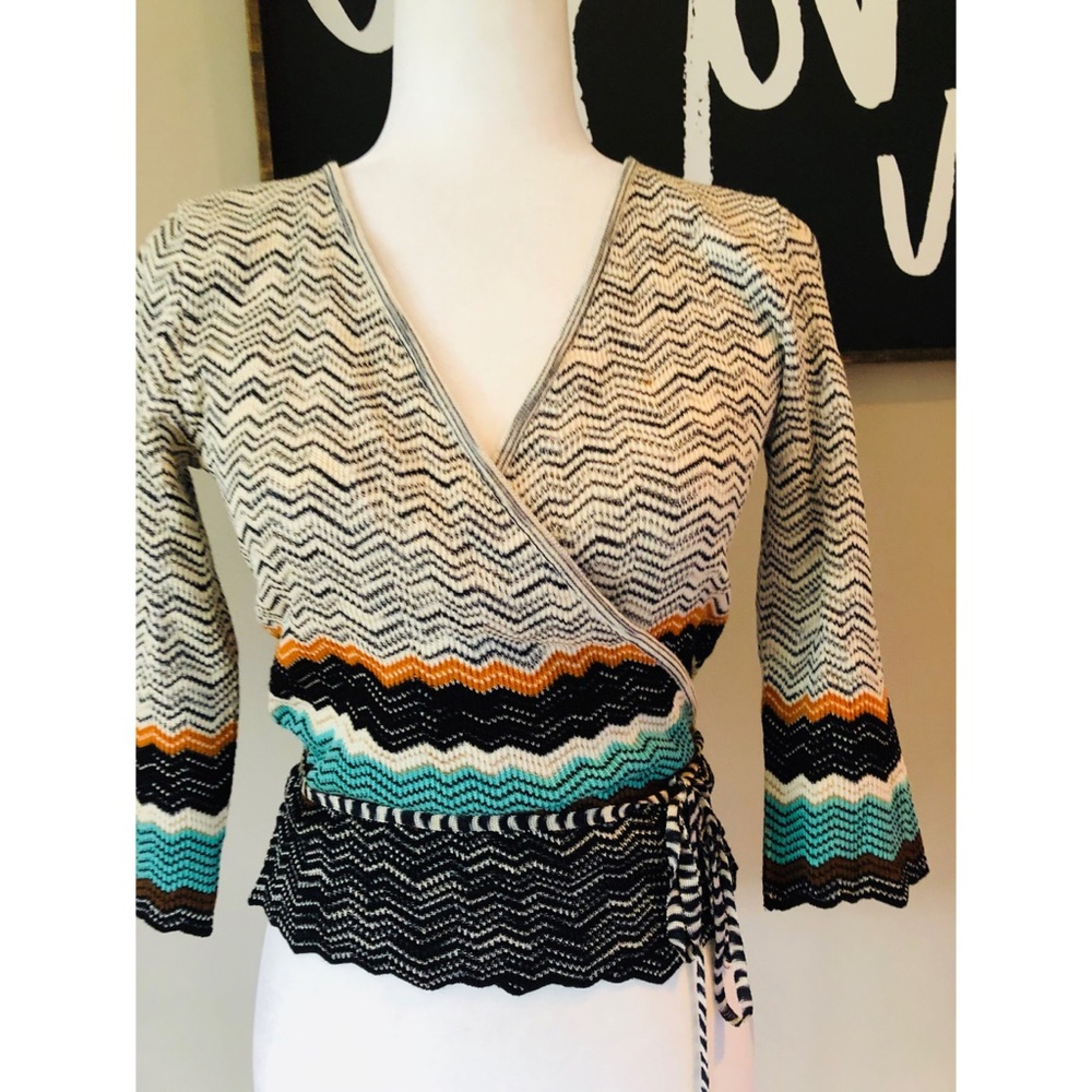 MISSIONI wrap wool sweater
